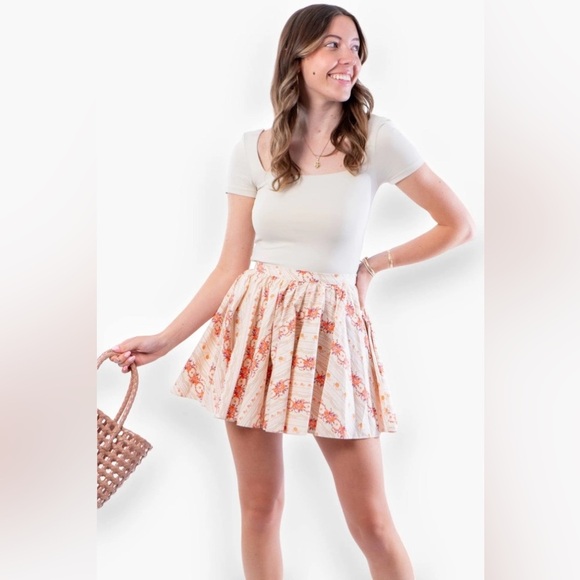 Free People| Gaia Printed Mini Skirt - Picture 7 of 15